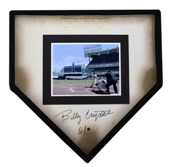 Billy Crystal Signed Yankees "61" Home Plate